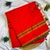 Chettinad Cotton Saree - Sindoor Red